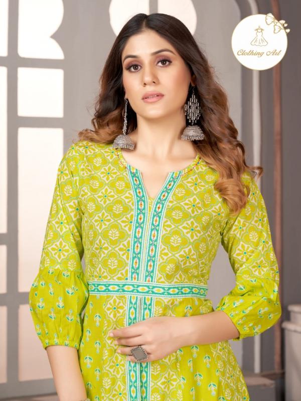 Pramukh Clothing Art Cotton Print Designer Kurti Collection